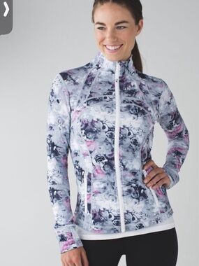 Lululemon Moody Mirage White Deep Navy Define Jacket